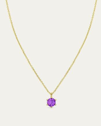 Collier Sabina Purple Gold - Fleur de Menthe - 1