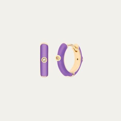 AROS KATE PURPLE GOLD - Par -    Flor de Menta  -