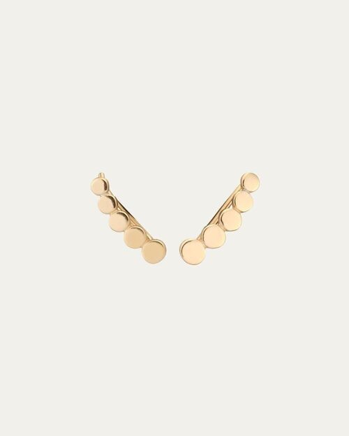 EAR CLIMBERS ADELE GOLD - Par -    Flor de Menta  -