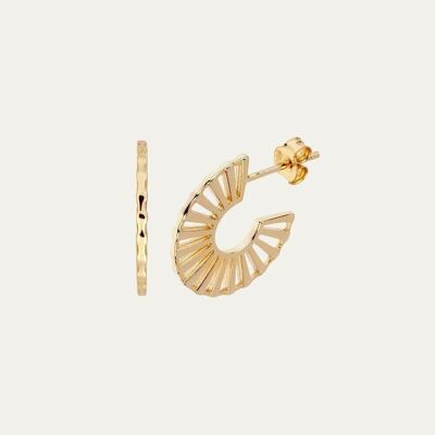 Alaia gold earrings - Mint Flower -
