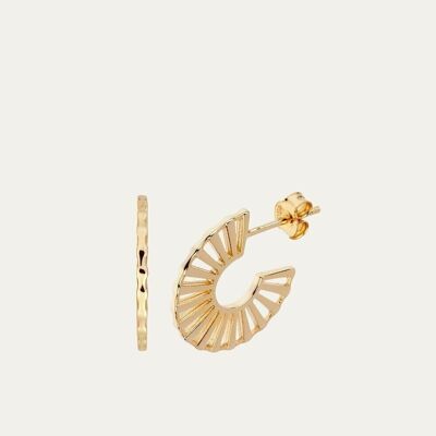 Alaia gold earrings - Mint Flower -