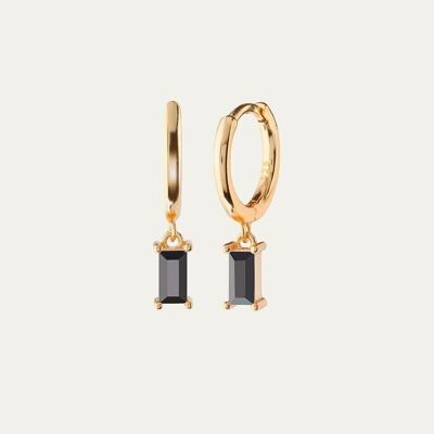 AROS KIERSTEN BLACK GOLD - Par -    Flor de Menta  -