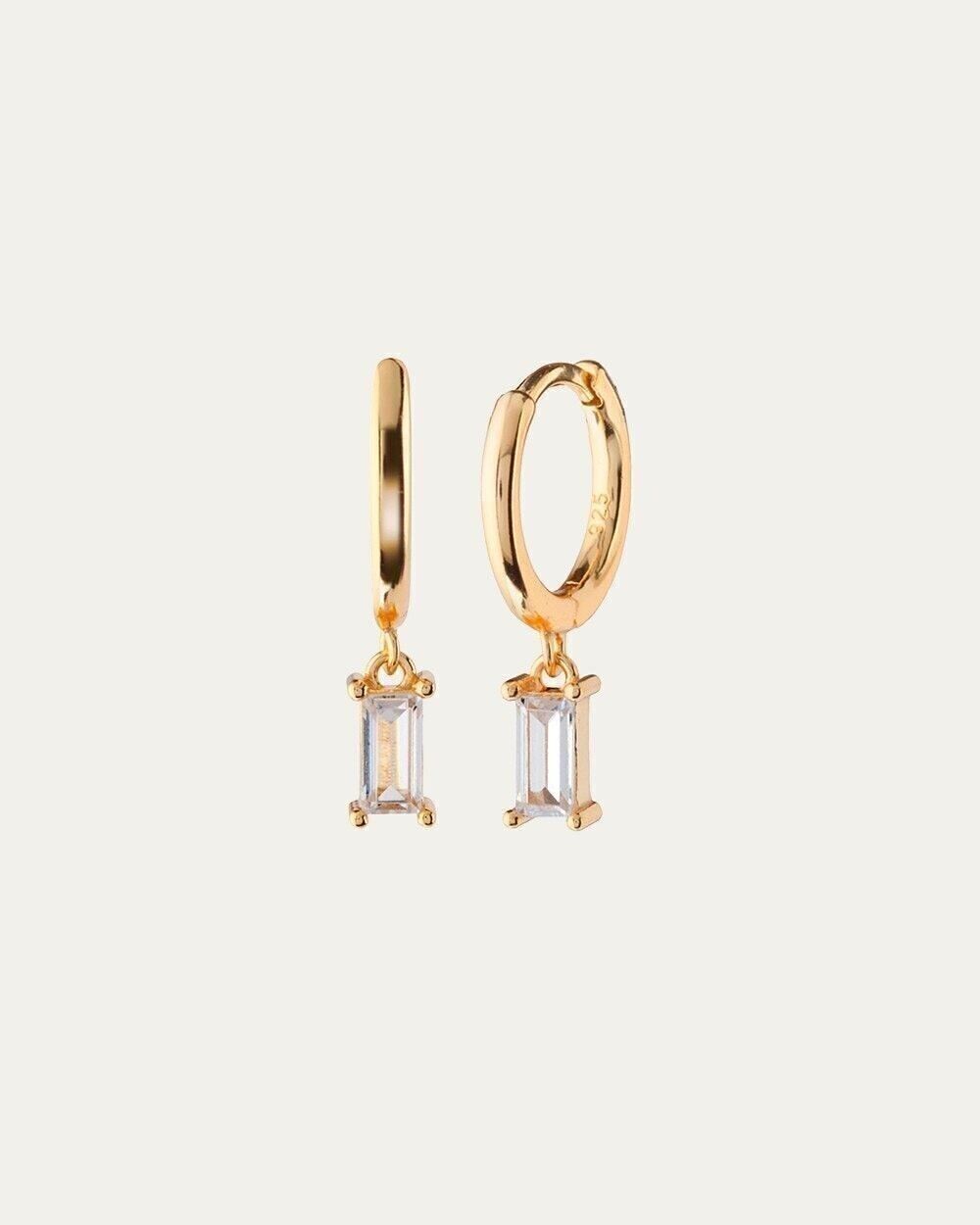 ORECCHINI KIERSTEN IN ORO BIANCO - Paio - Fiore Menta -