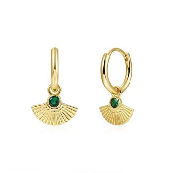 PENELOPE HOOPS - Paire - Fleur de Menthe - 4