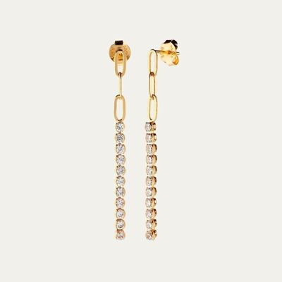 Boucles d'Oreilles Agnes Gold - Fleur de Menthe -