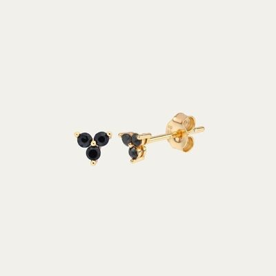 ALIZEE GOLD EARRINGS - Pair - Mint Flower -