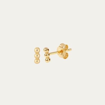 Lilah Gold Earrings - Mint Flower -