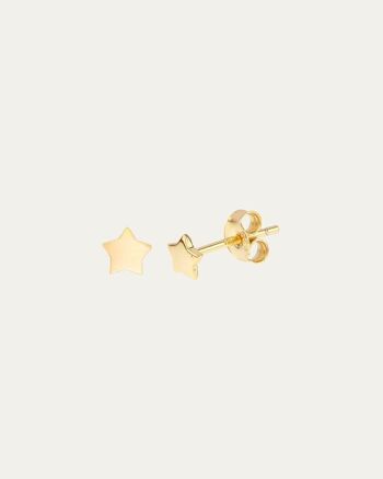 BOUCLES D'OREILLES STAR GOLD - Paire - Fleur Menthe - 1