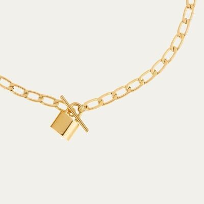 Uma gold necklace - Mint Flower -