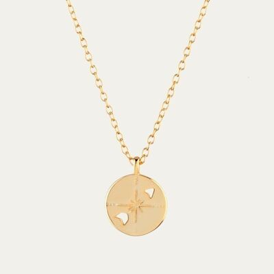 Eve gold necklace - Mint Flower -