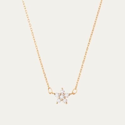 Gia gold necklace - Mint Flower -