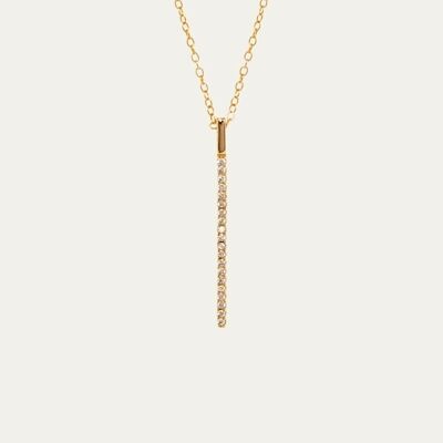 Julia gold necklace - Mint Flower -