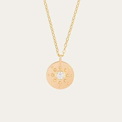 Victoria gold necklace - Mint Flower -