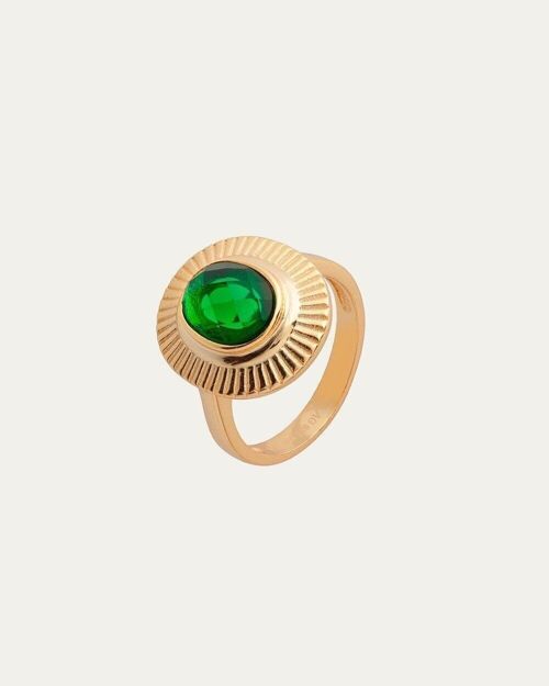 Anillo Alba Green Gold - 10 -    Flor de Menta  -