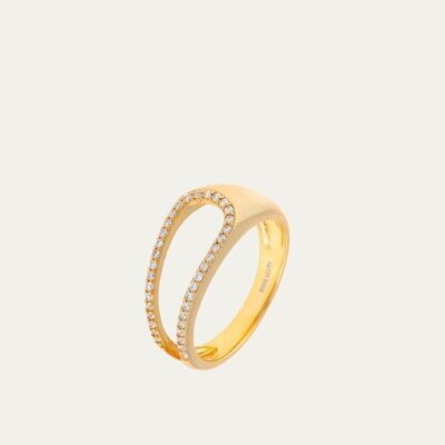 Karen White Gold Ring - 12 - Mint Flower -