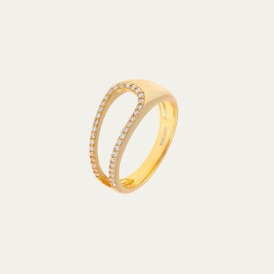 Karen White Gold Ring - 14 - Mint Flower -