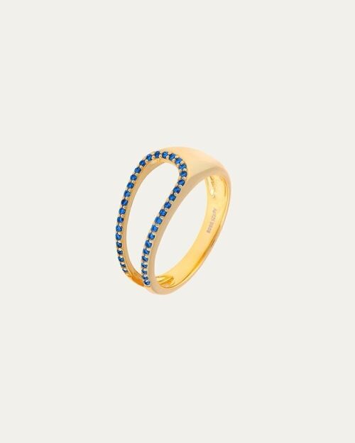 Anillo Karen Blue Gold - 12 -    Flor de Menta  -