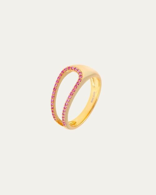 Anillo Karen Pink Gold - 14 -    Flor de Menta  -