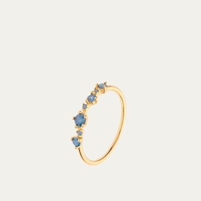 Laura Gold Ring - 18 - Mint Flower -