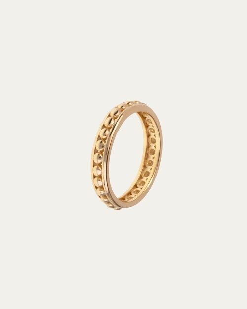 Anillo Point Gold - 16 -    Flor de Menta  -