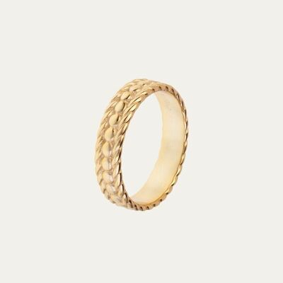 Way Gold Ring - 12 - Mint Flower -