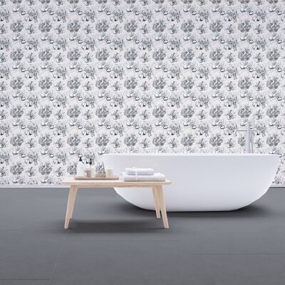 Special wet room wallpaper: Le Mandarinier Cream