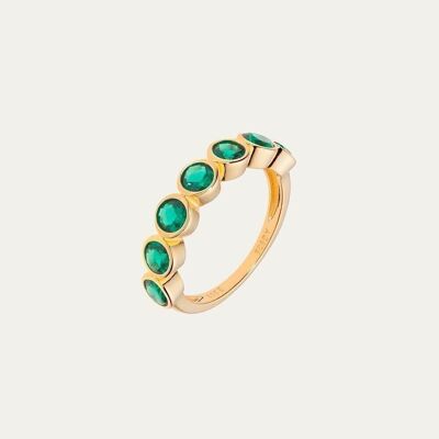 Tamara Green Gold Ring - 12 - Mint Flower -