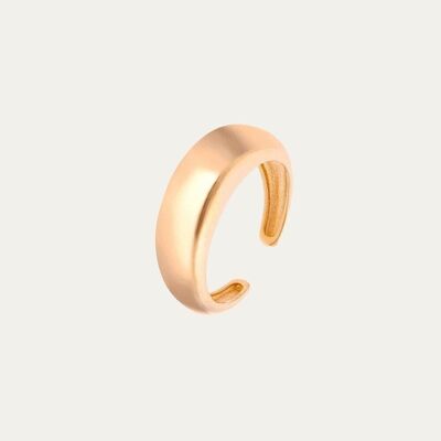 Bianca Gold Adjustable Ring - Mint Flower -