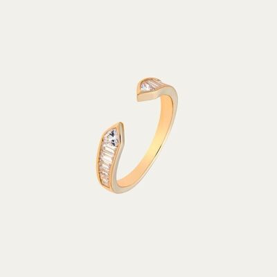 Tania Gold Ring - 10 - Mint Flower -