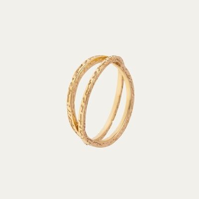 Sira Gold Ring - 12 - Mint Flower -