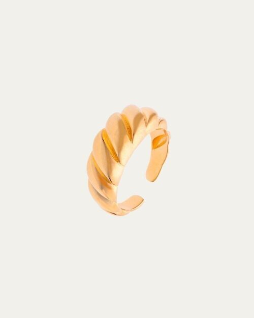 Anillo Ajustable Lucia Gold -    Flor de Menta  -