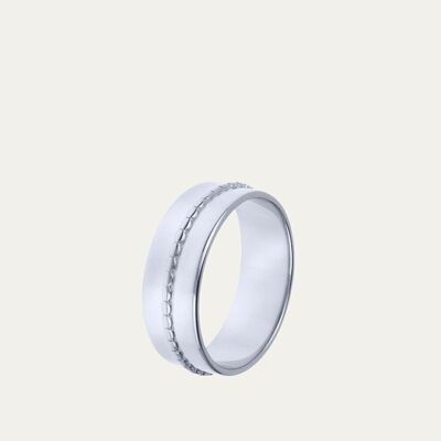 Berta Silver Ring - 10 - Mint Flower -