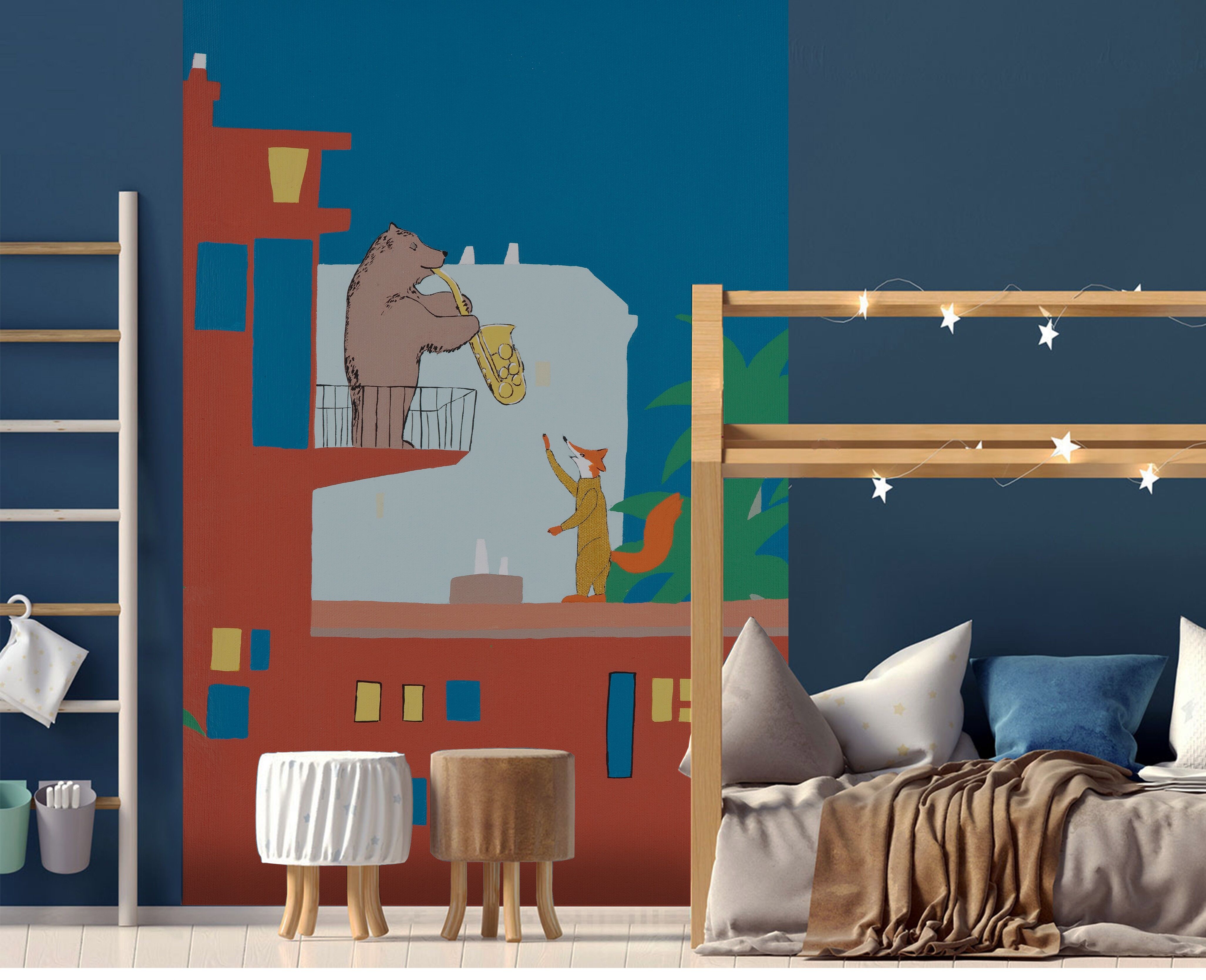 Carta da parati in tessuto non tessuto: Melody as a bear