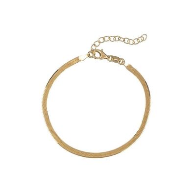 Bella gold bracelet - Mint Flower -