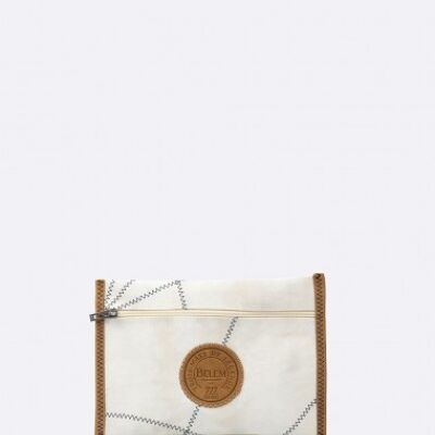 Belem zipped pouch in 100% recycled veil