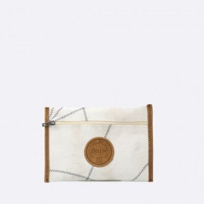 Belem zipped pouch in 100% recycled veil