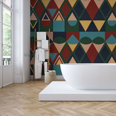 Special wet room wallpaper: Sacred Geometry