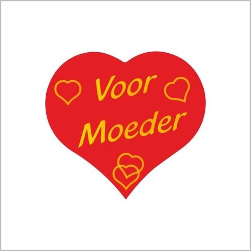 Voor Moeder - Wensetiket moederdag