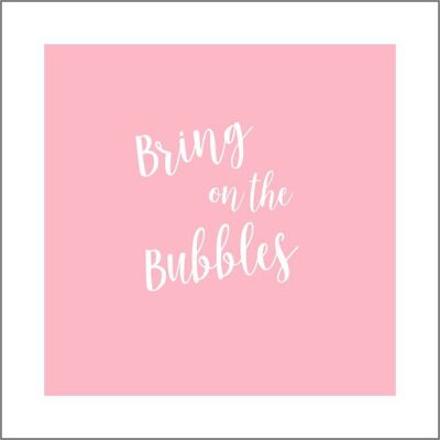 sous-verres – apportez les bulles