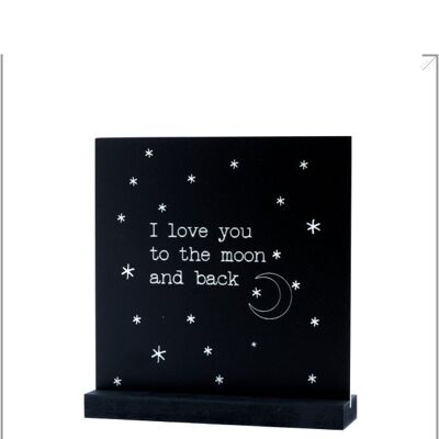Love you to the moon - Deco picture