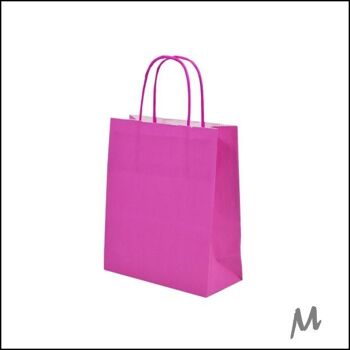 Sac kraft mini – Rose (100 pièces)