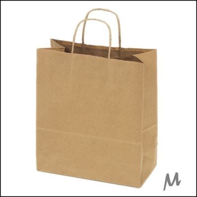 Bolsa kraft extra grande – Marrón (50 piezas)