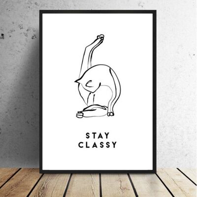 Poster A3 - Stay Classy