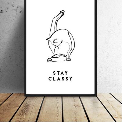 A3 poster - Stay Classy