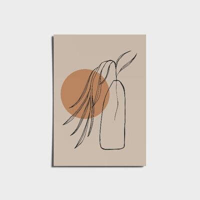 Boho Vase Nude Poster a3