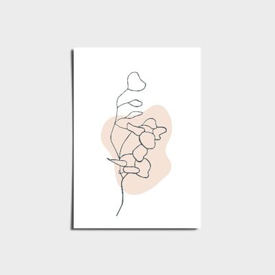 Minimal Abstract Line Branch Poster a3
