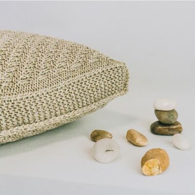 Cuscino in lurex oro