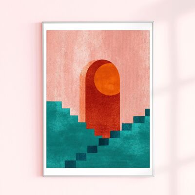 Escaliers (Affiche 20x30cm)