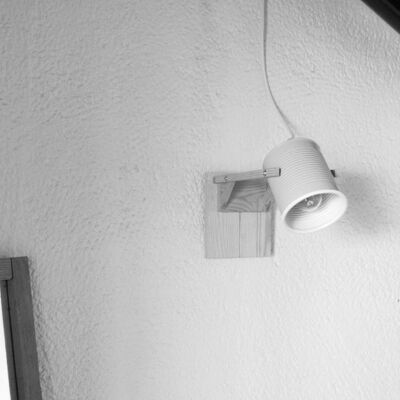 Wall lamp / sconce light ... eco friendly and handmade : recycled from tomato can ! - 1 lamp (€44.00) - OPT. a : 14x17x29  cm