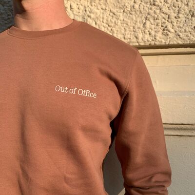 "Out of Office" Sweatshirt unisex - earth